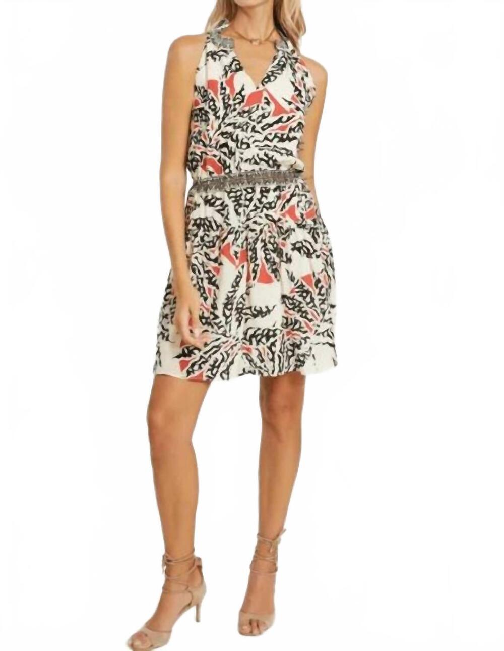 NEW CABALLERO zoie mini dress in camo canopy